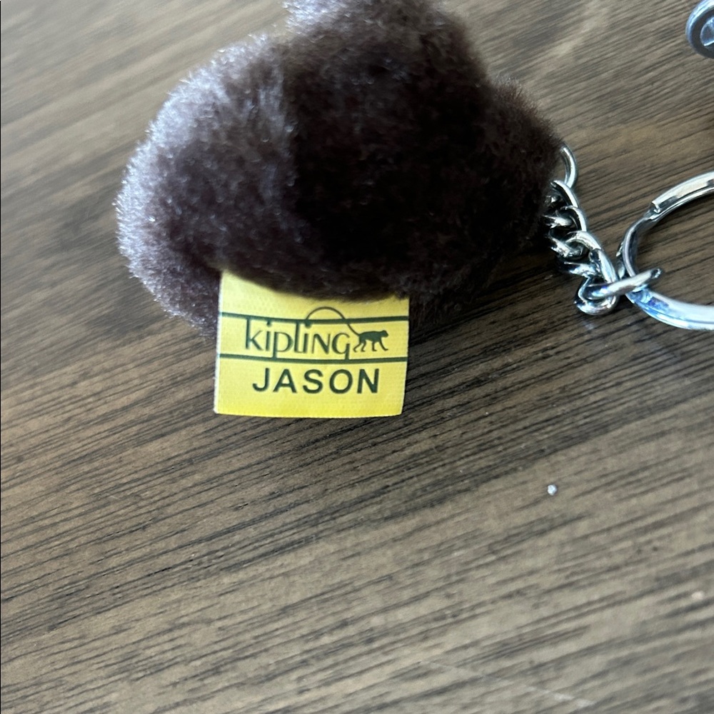 Kipling Brown Pouch with Monkey Keychain - Picture 4 of 9